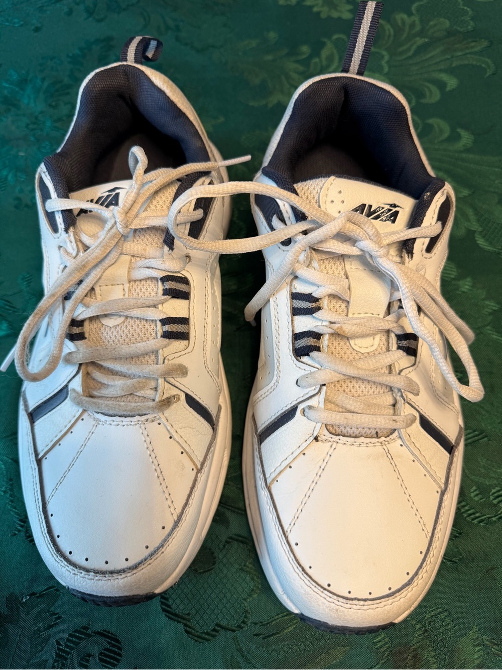 Avia White and Navy Men’s Athletic Sneakers